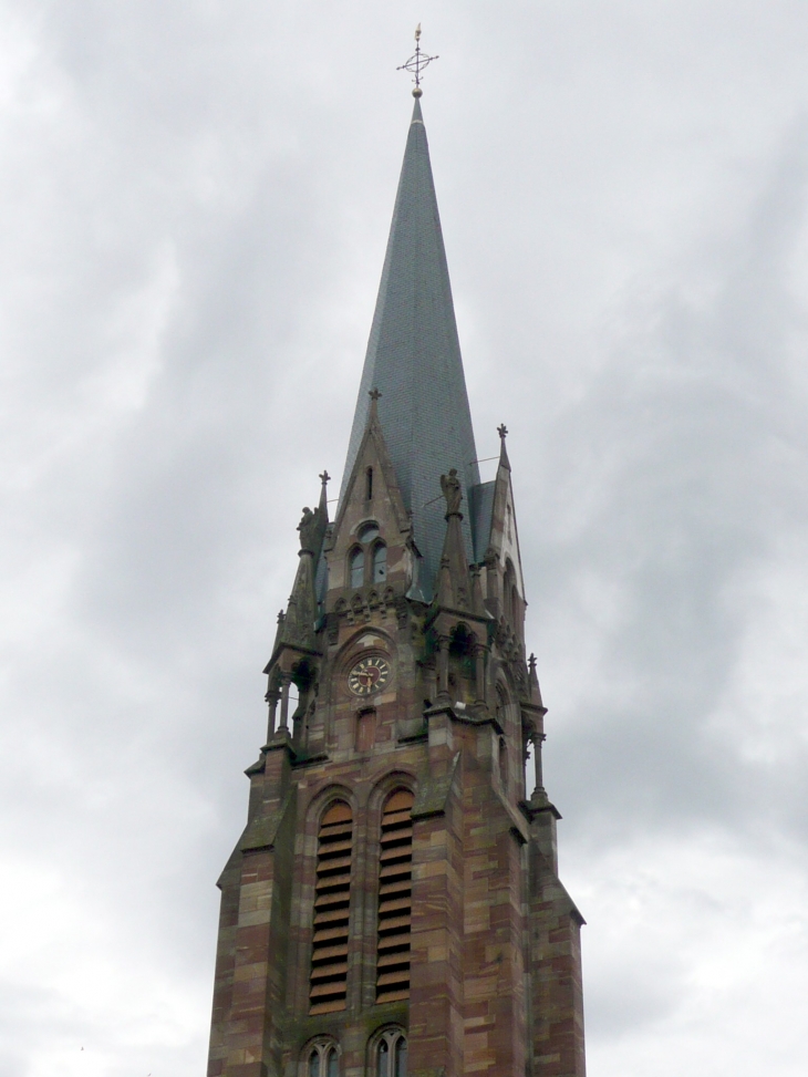 Le clocher de l'église - Mutzig