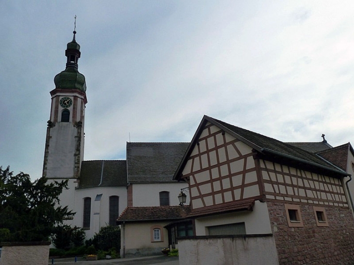 L'église dans le centre du village - Nordhouse