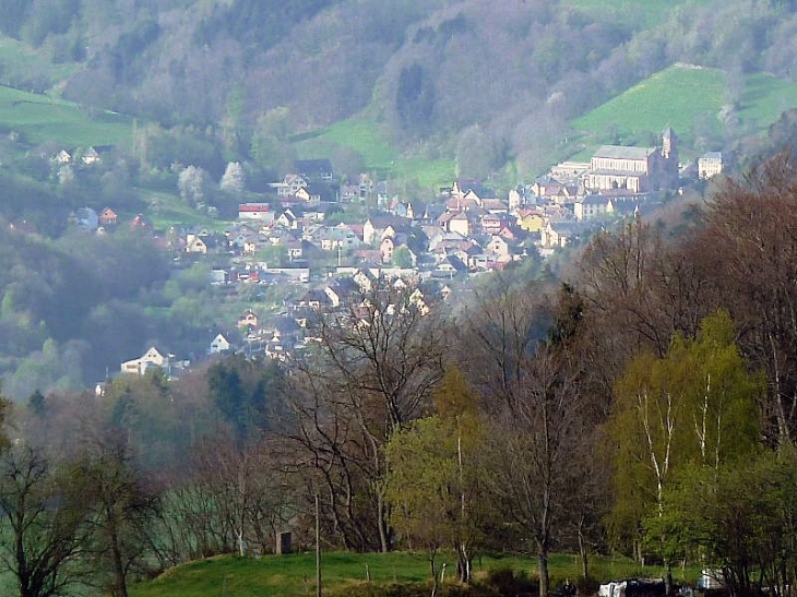 Le village vu du belvédère du col - Fortschwihr