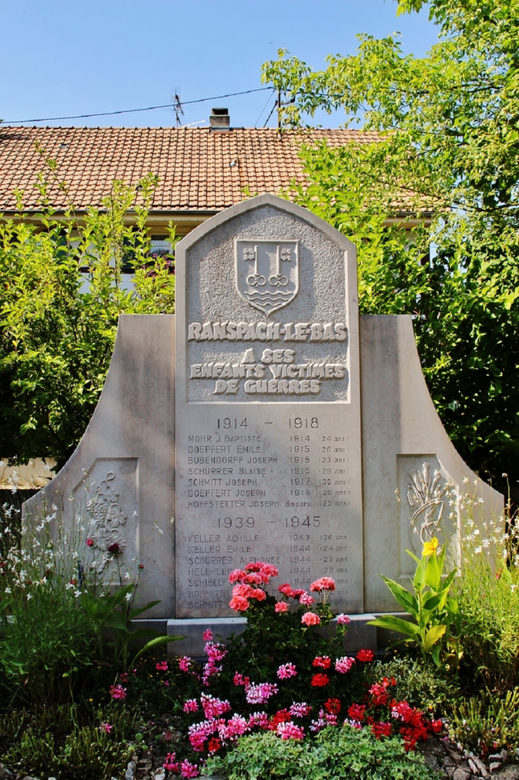 Monument-aux-Morts - Ranspach-le-Bas