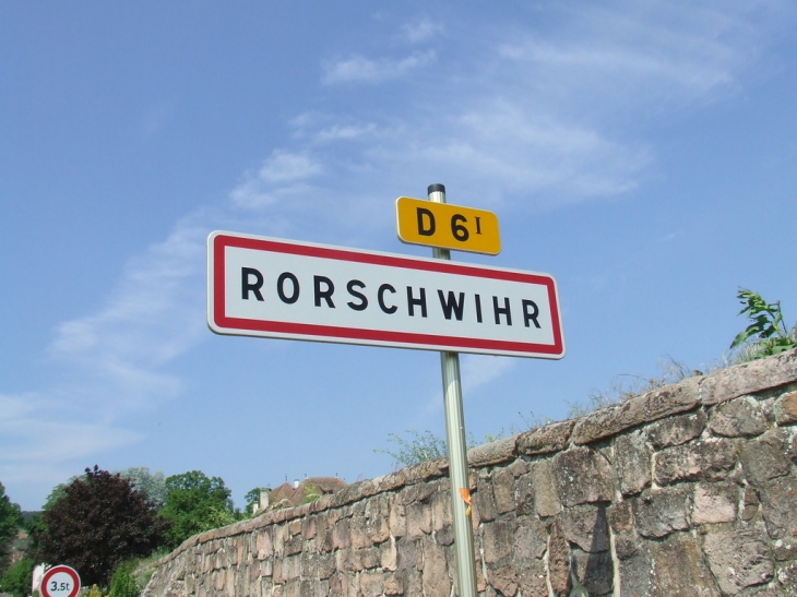 Panneau de la ville - Rorschwihr