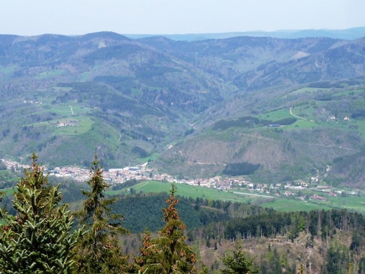 Le village vu du Taennchel - Sainte-Croix-aux-Mines