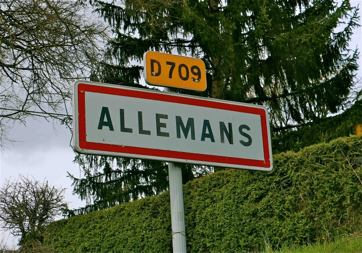 Autrefois : Alamans en 1382 - Allemans