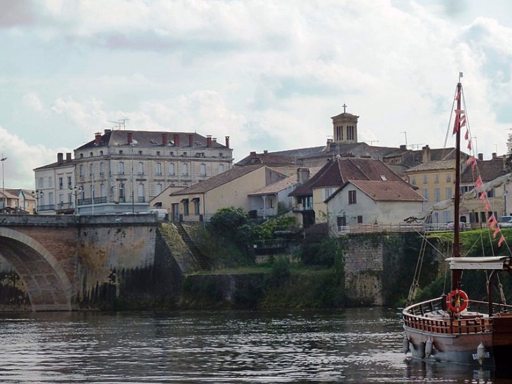Vue sur l'autre rive de la Dordogne - Bergerac