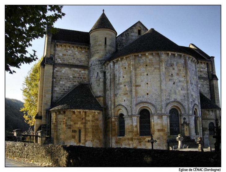 Chevet de l'église de CENAC - Cénac-et-Saint-Julien