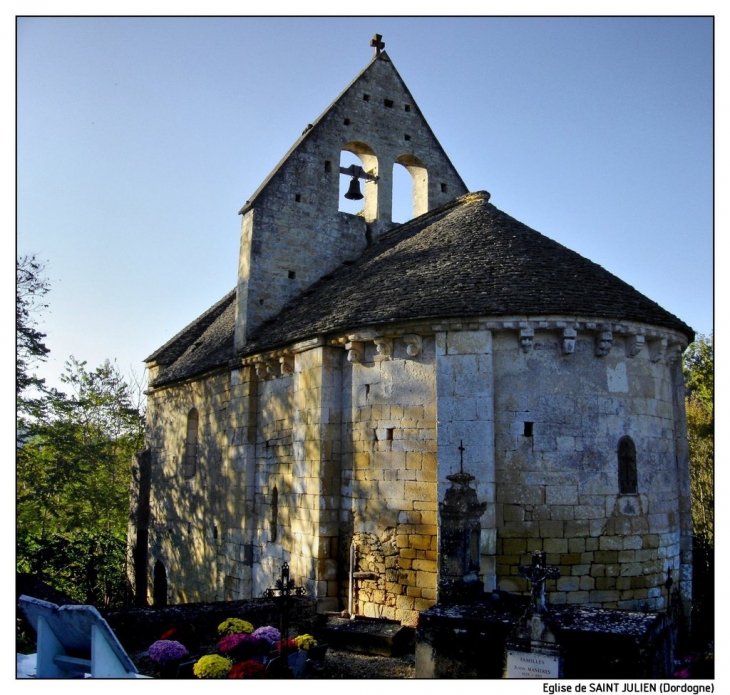 Chevet de l'église de SAINT JULIEN - Cénac-et-Saint-Julien