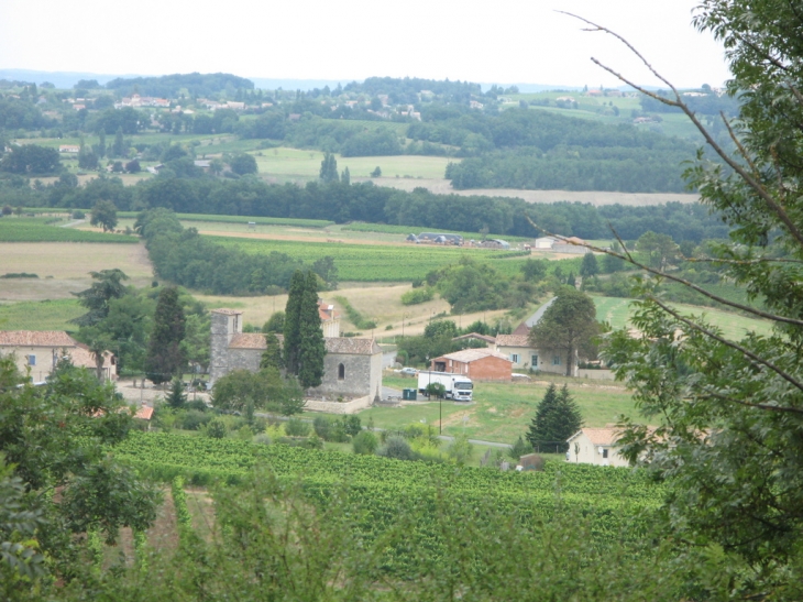 Le village vu de Peytirat - Flaugeac