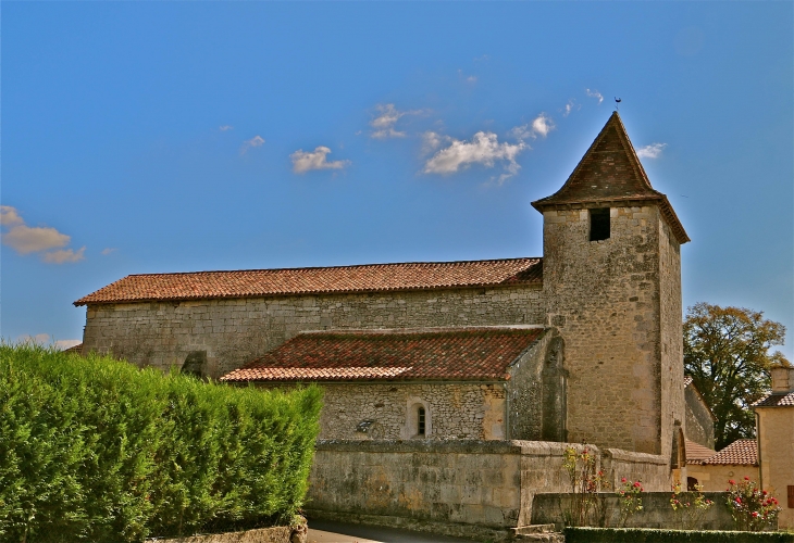 Eglise saint barthélémy, façade nord - La Chapelle-Montabourlet