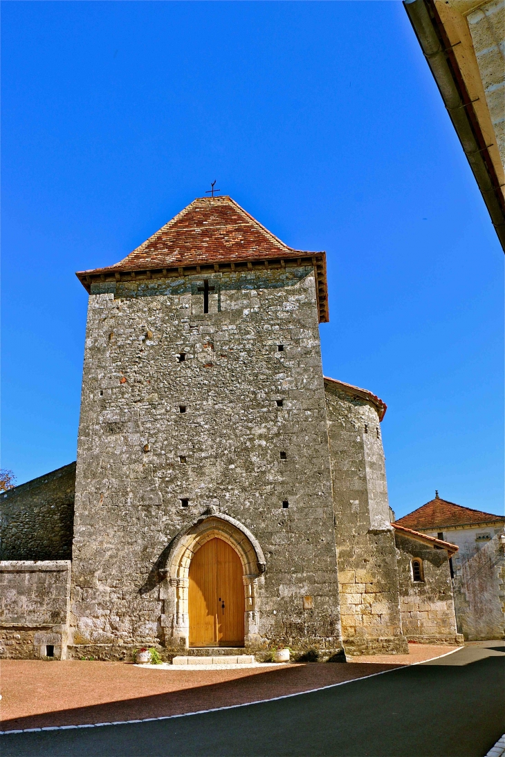 Eglise saint barthélémy, façade occidendale - La Chapelle-Montabourlet