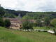 vue sur le village et son abbaye