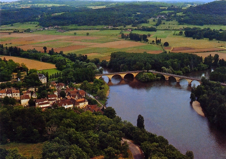 Confluent de la Dordogne et de la Vézère (Vue du Ciel - Bernard Saillol) - Limeuil