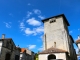 Clocher carré fortifié XVe siècle de l'église Saint Eutrope.