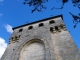 Le clocher-mur fortifié de l'église Saint Antoine.