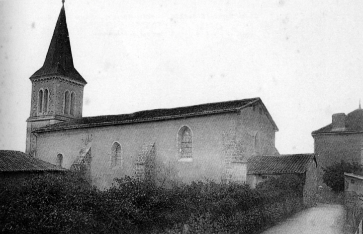 L'église de l'ancien prieuré-cure. - Saint-Barthélemy-de-Bussière