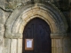Le portail gothique de l'église de Mortemart.