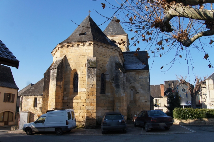 L'abside de l'église Saint Julien du XVe siècle - Saint-Julien-de-Lampon