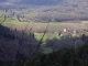 Le village dans la vallée de la Vézère, vu des coteaux.