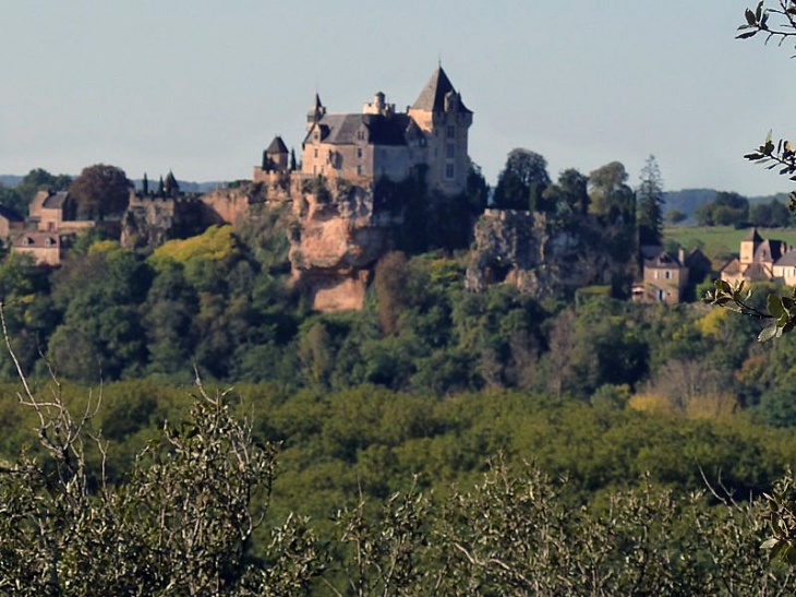 Vue sur le château de Montfort - Vitrac