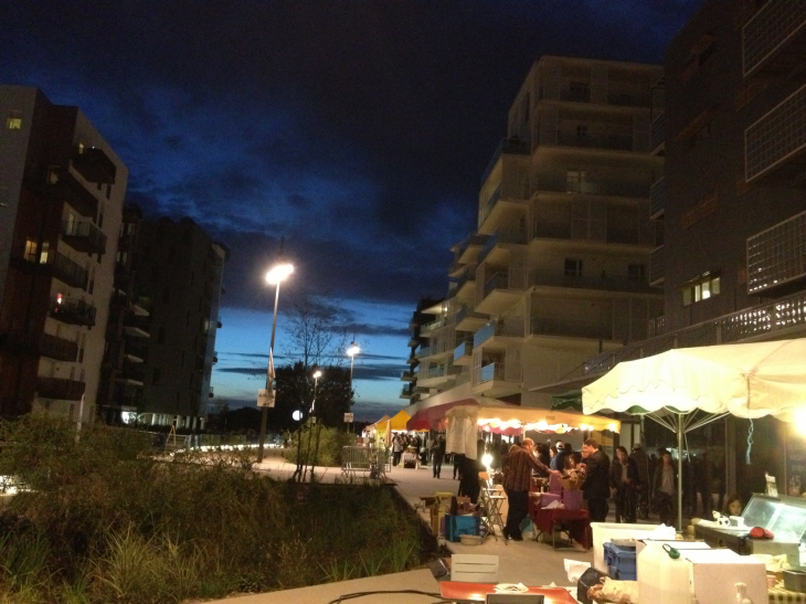 Le marché fermier lors de l'inauguration du nouveau quartier Ginko. - Bordeaux