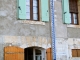Echelle des crues de la Garonne sur la façade de la maison éclusière N° 53.