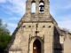 Photo suivante de Escoussans La façade de l'église Saint Seurin et son clocher pignon XVIIème.