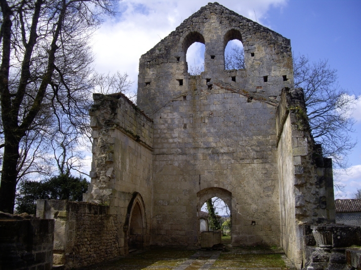 Ruines de la chapelle castrale de Sallebruneau 13ème (C). - Frontenac