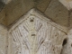 Détails d'un chapiteau de colonne de l'église de Parsac.
