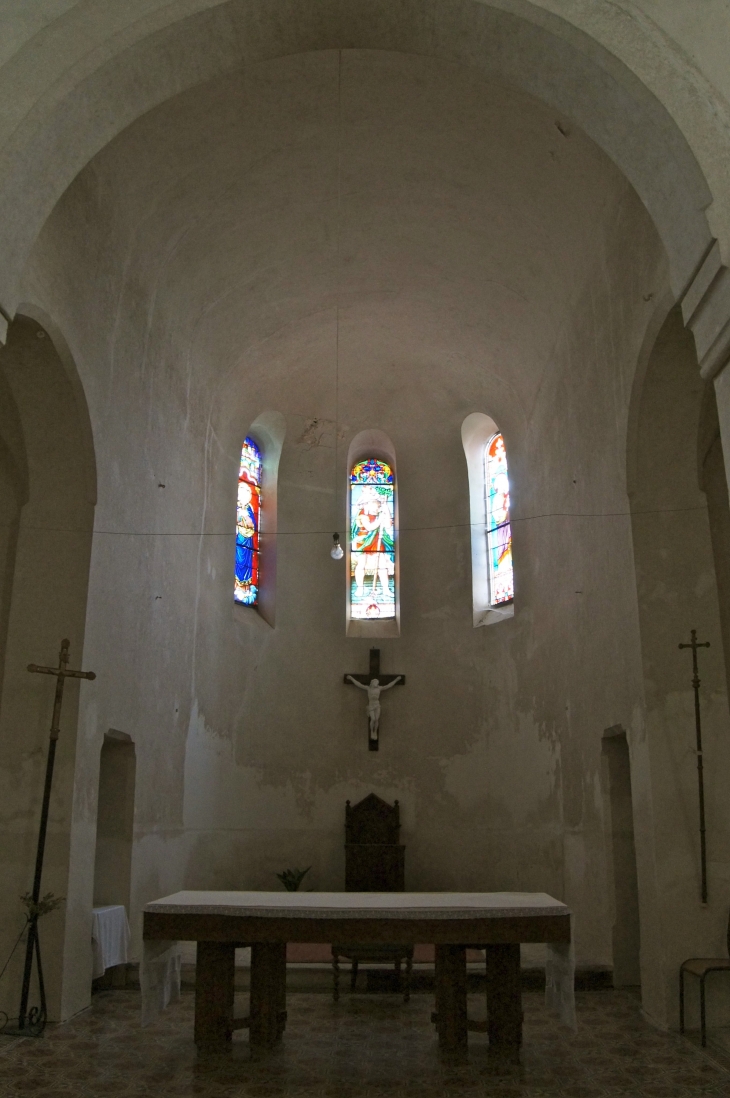 L'abside. - Saint-Christophe-de-Double