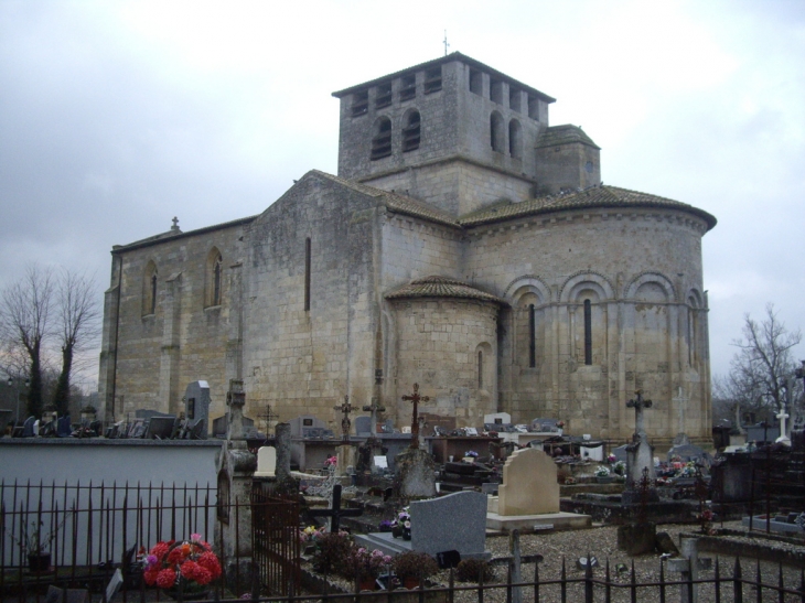 L'église romane (MH). - Saint-Denis-de-Pile