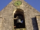 Le clocher, sa cloche 18ème et son horloge