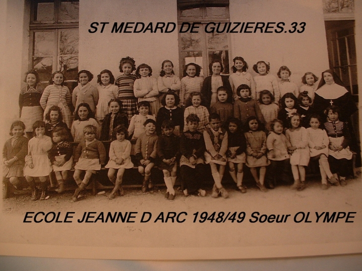 ECOLE 1949/50 - Saint-Médard-de-Guizières