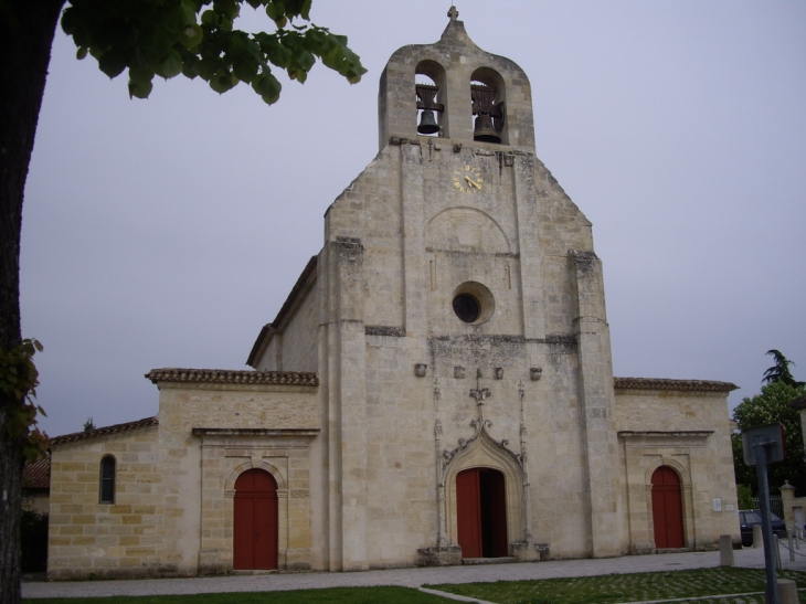 Eglise romane St Alexis (IMH) clocher 18ème; - Sainte-Terre