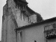 Photo suivante de Losse Le clocher-mur de l'église Notre-Dame de Lussolle (photo 1980, eglises anciennes du Gabardan).