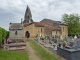 l'église de Sensacq sur le chemin des pélerins de Saint Jacques de Compostelle