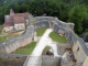 château de Bonaguil : la barbacane vue du donjon