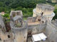 château de Bonaguil : les tours vues du donjon
