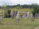 Camou : stèles helicoïdales dans le cimetière