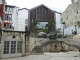 le Vieux Bayonne :  l'escalier et la fontaine place Bernard de Lacarre