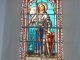 Camou-Cihigue (64470) église de Camou: vitrail Jeanne d'Arc