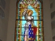 Domezain-Berraute (64120) église de Domezain: vitrail Jeanne d'Arc