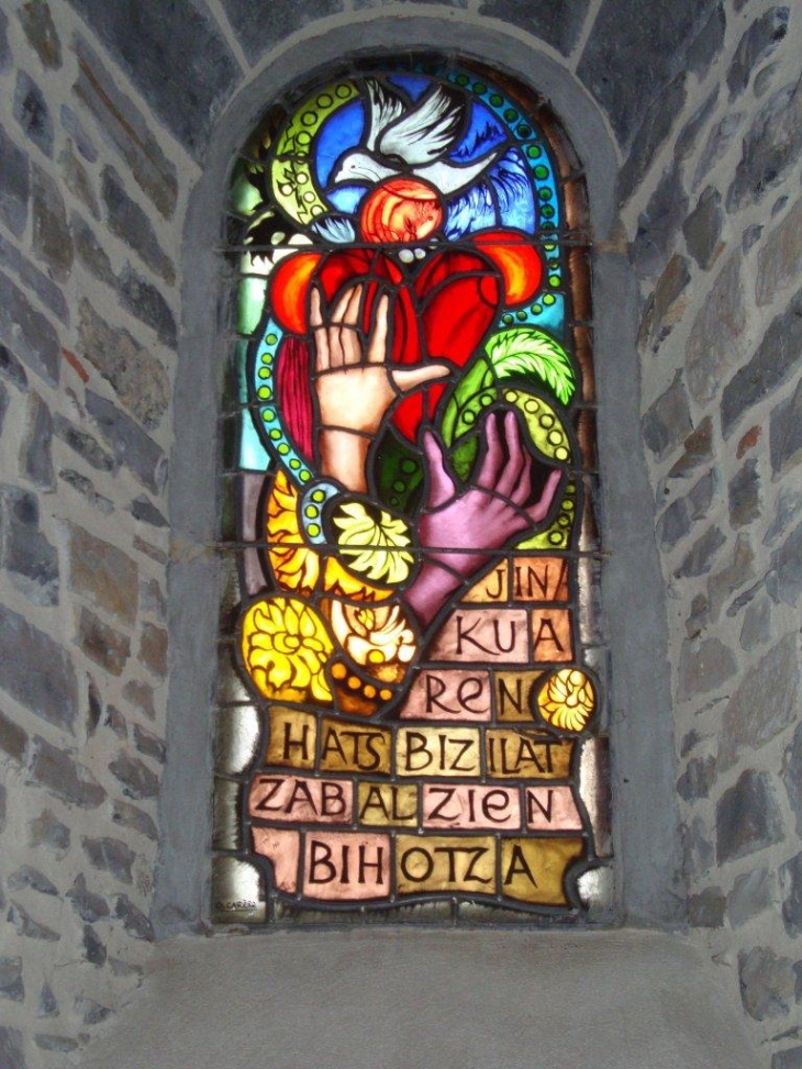Gotein-Libarrenx (64130) à Libarrenx, église:vitrail 2