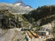Lac d'Artouste. La Gare d'arrivée, le barrage et le Pic Palas . 2974m (carte postale de 1990)