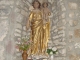 Montory (64470) église: statue Vierge et Enfant