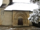 l'église sous la neige