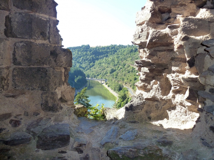 Les gorges de la Truyère vues du château - Alleuze