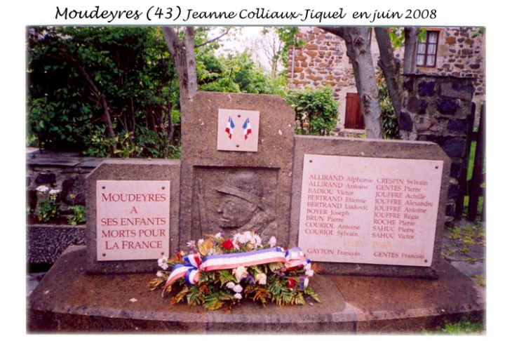 Monuments aux morts - Moudeyres