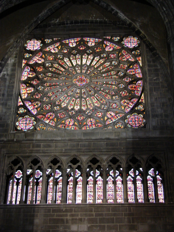 Cathédrale Notre-Dame de l'Assomption, Rosace Sud - Clermont-Ferrand