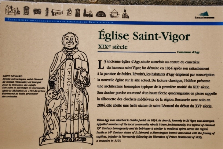 &église Saint-Vigor - Agy