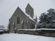 Photo suivante de Besneville L'église de Besneville sous la neige coté entrée