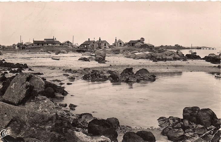 Îles Chausey. Photo prise au milieu du 20eme siècle - Granville